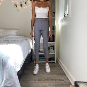 H&M plaid trousers